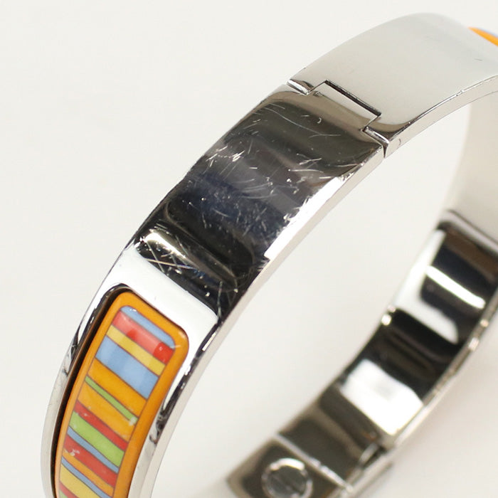 HERMES Emaille bangle Bangle/Palladium PlateMulticolor Women