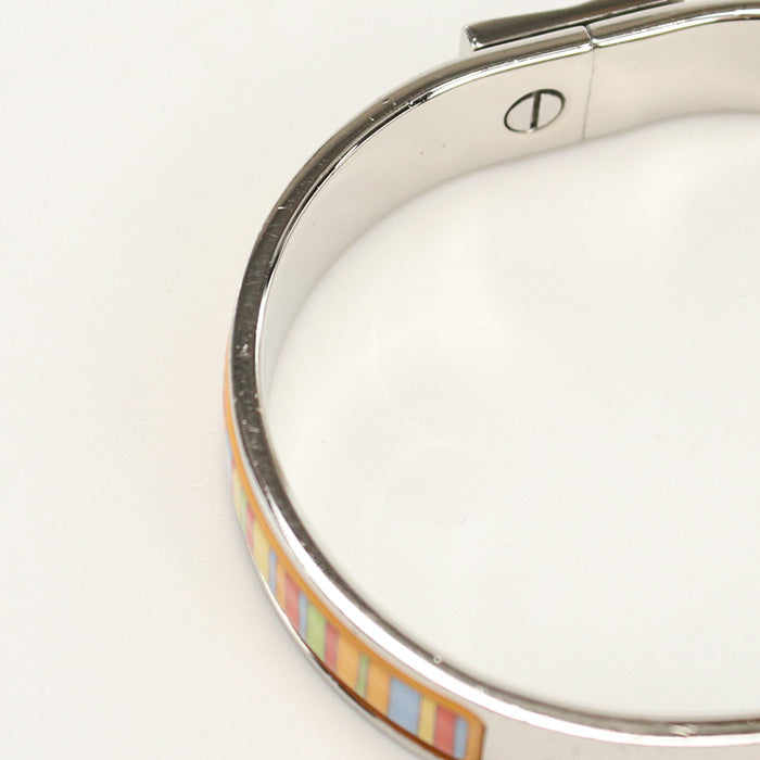 HERMES Emaille bangle Bangle/Palladium PlateMulticolor Women