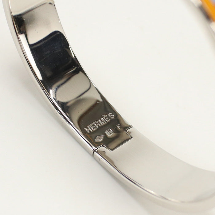 HERMES Emaille bangle Bangle/Palladium PlateMulticolor Women