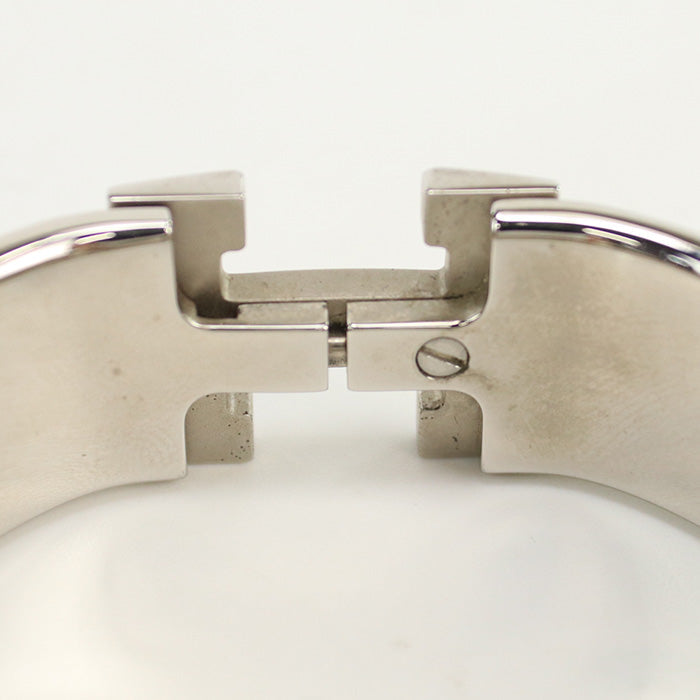HERMES Click crack H Bangle/Palladium Plate pink Women