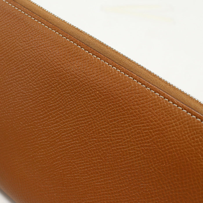 HERMES Azap Long Silk Inn PurseZip Around long wallet Epsom brown Women