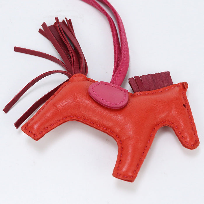 HERMES charm Rodeo PM Bag charm Anyo Miro Red/Wine Red Women