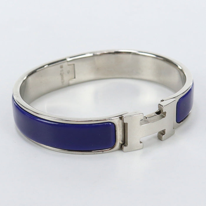 HERMES H700001FP Bangle Click Classic PM bracelet metal,enamel blue Women