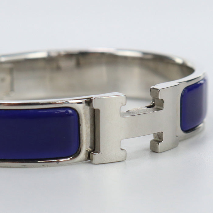 HERMES H700001FP Bangle Click Classic PM bracelet metal,enamel blue Women