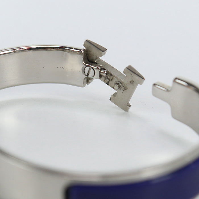 HERMES H700001FP Bangle Click Classic PM bracelet metal,enamel blue Women