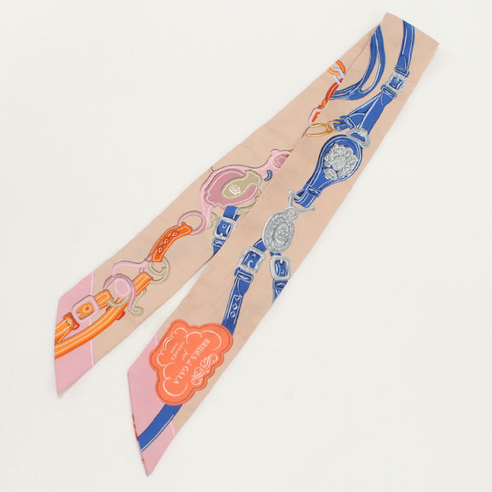 HERMES 063940S Scarf Twilly BRIDES DE GALA APPLIQ shawl silk multi Women