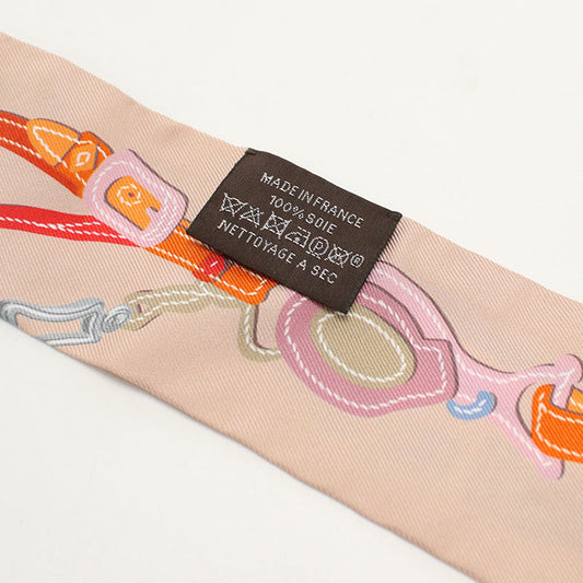 HERMES 063940S Scarf Twilly BRIDES DE GALA APPLIQ shawl silk multi Women
