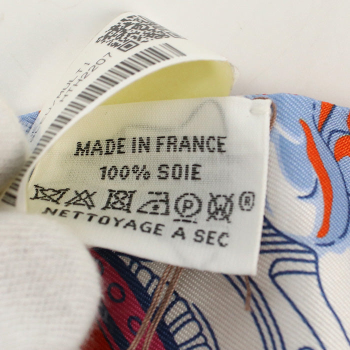 HERMES Scarf Sur mon nuage my cloud Twilly Stall Apparel Fashion accessories silk pink Women