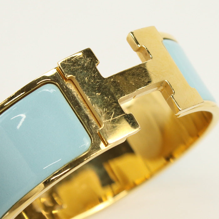 HERMES H700001F Bangle Click crack H Thick Bangle Gold Plated gold Women