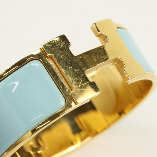 HERMES H700001F Bangle Click crack H Thick Bangle Gold Plated gold Women