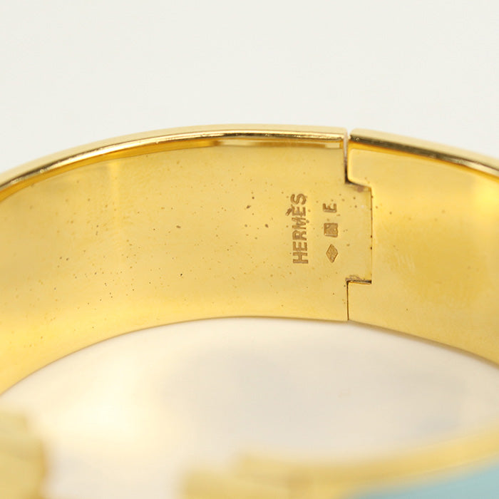 HERMES H700001F Bangle Click crack H Thick Bangle Gold Plated gold Women