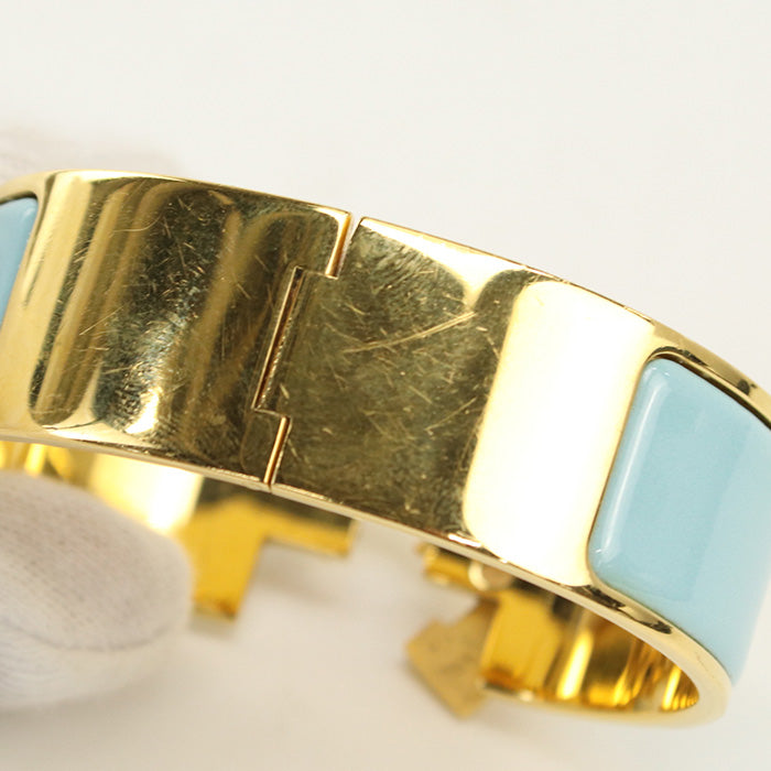 HERMES H700001F Bangle Click crack H Thick Bangle Gold Plated gold Women