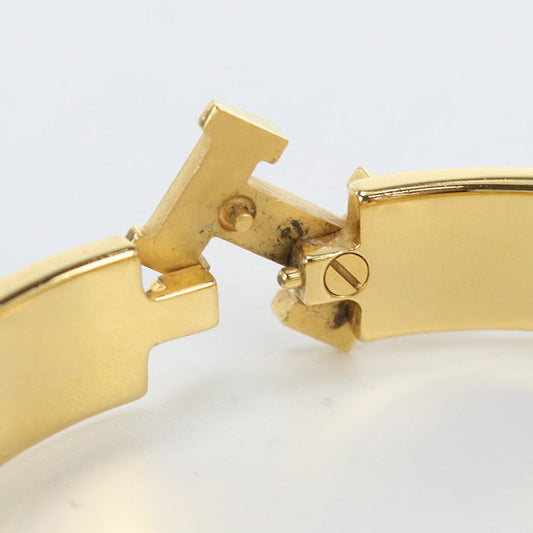 HERMES Bangle Click Clack Click Ash PM H Breath bracelet metal,enamel white Women
