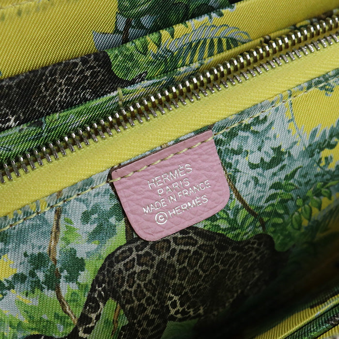 HERMES Azap Long Silk In Roundship Long Wallet Epsom pink Women