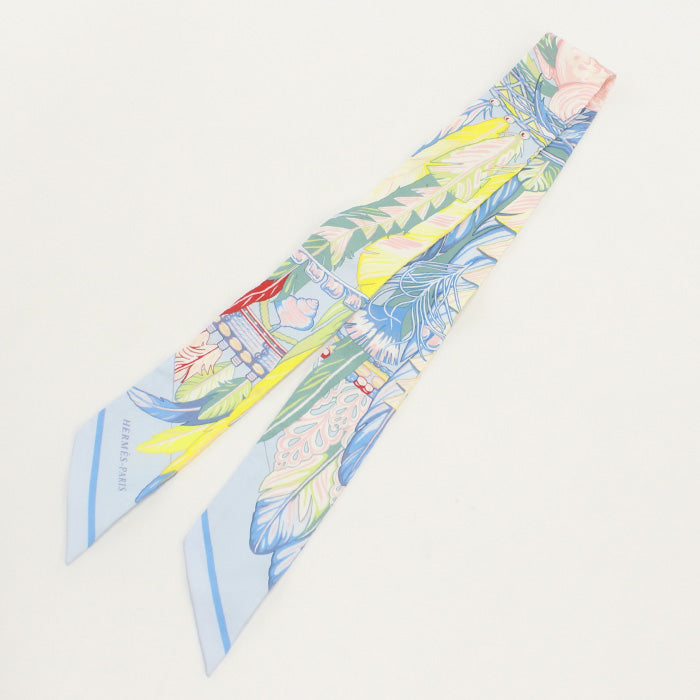 HERMES 063572S Scarf Twilly Dance Pacific shawl silk multi Women