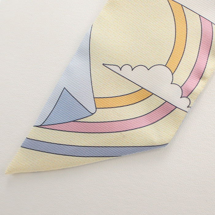HERMES 063849S Scarf Twilly CARRES VOLANTS shawl silk multi Women