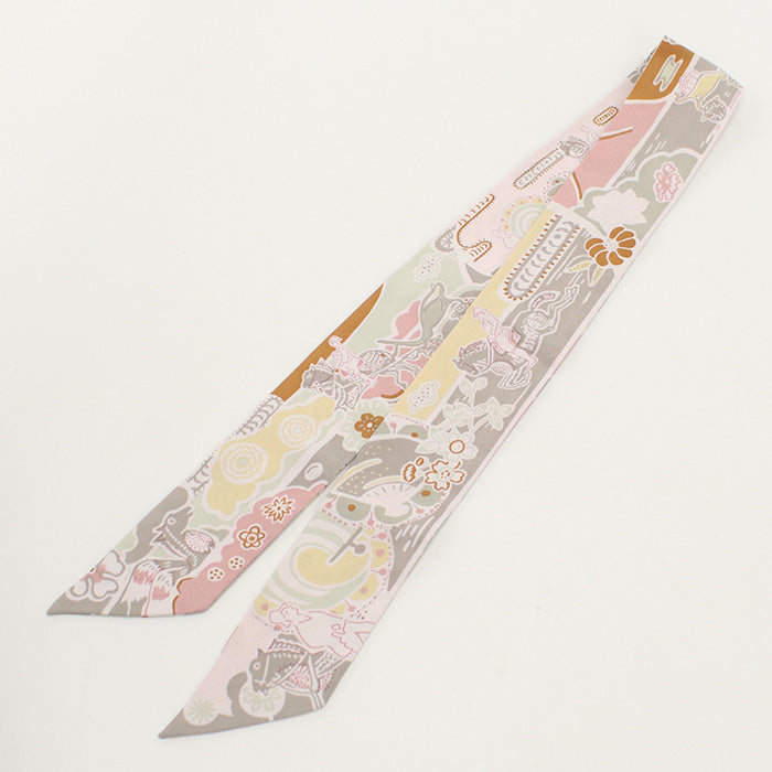 HERMES Scarf Twilly bingata shawl silk multi Women