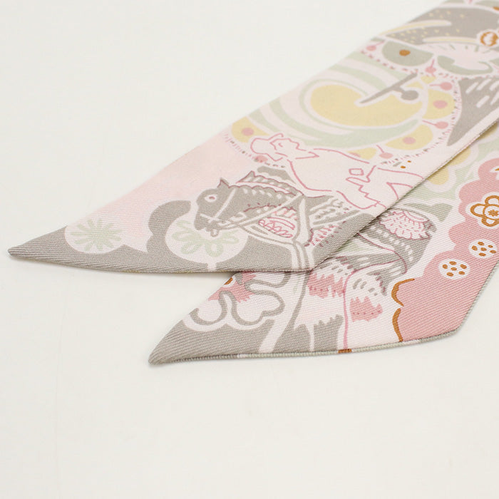 HERMES Scarf Twilly bingata shawl silk multi Women