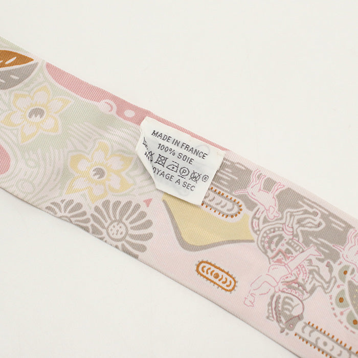 HERMES Scarf Twilly bingata shawl silk multi Women