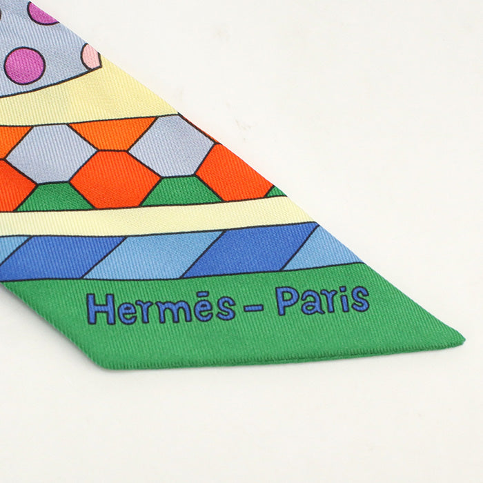 HERMES Scarf Twilly Les Murmures de la Foret Stall Fashion Accessories silk Multicolor Women