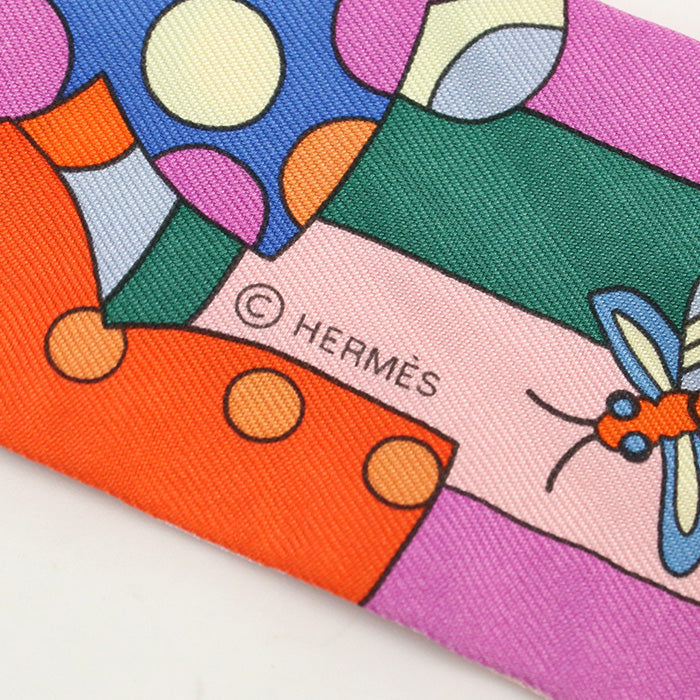 HERMES Scarf Twilly Les Murmures de la Foret Stall Fashion Accessories silk Multicolor Women