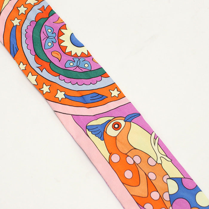 HERMES Scarf Twilly Les Murmures de la Foret Stall Fashion Accessories silk Multicolor Women