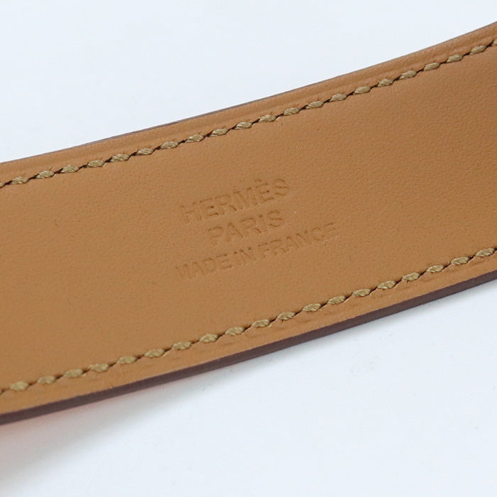 HERMES H079501CC89T2 Bangle Colliedo Cyan 24 Thin bangle Goatskin Orange Women(unisex)