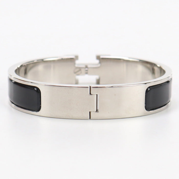 HERMES Click H Bangle/Palladium silver Women