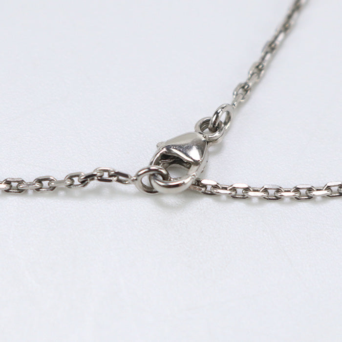 HERMES Necklace Eileen H logo chain necklace metal Silver Woman(unisex)