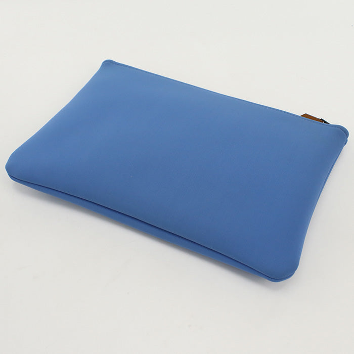 HERMES H103558M 02 Pouch Neoban Kanoe H MM Clutch bag polyamide,Elastane blue Women(unisex)