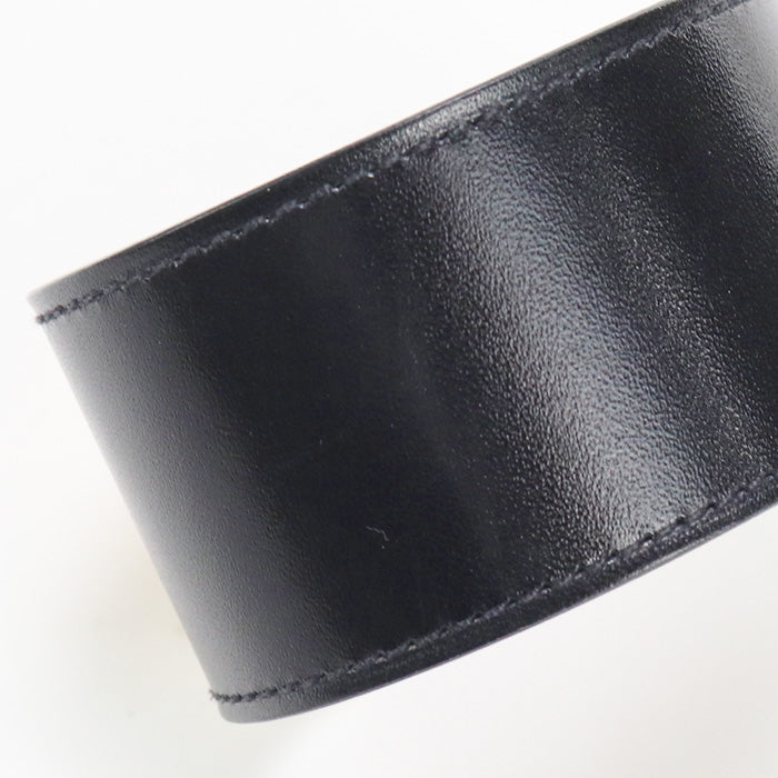 HERMES HE83577 Kelly dog Bangle Calfskin/Buy Now Black Women