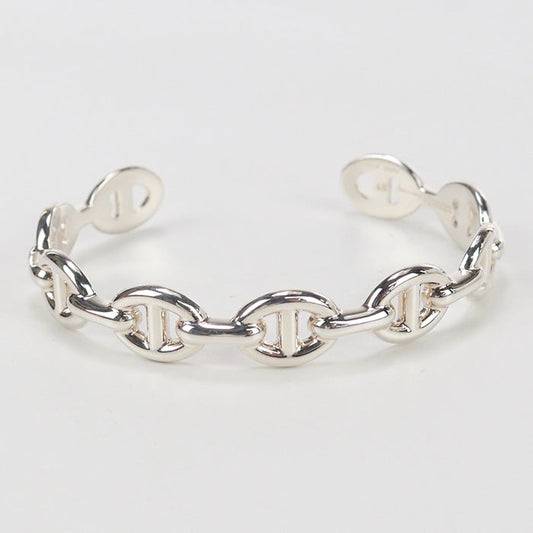 HERMES Bangle Chaine d'Incre Enchene Bangle Silver925 Silver Women