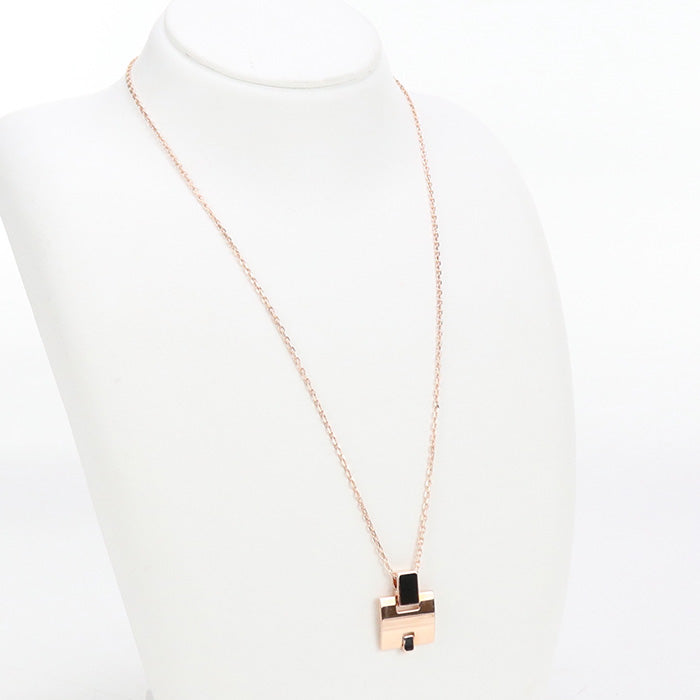 HERMES H146201 Irene Necklace metal/Raqqa GOLD Women