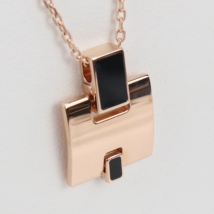 HERMES H146201 Irene Necklace metal/Raqqa GOLD Women