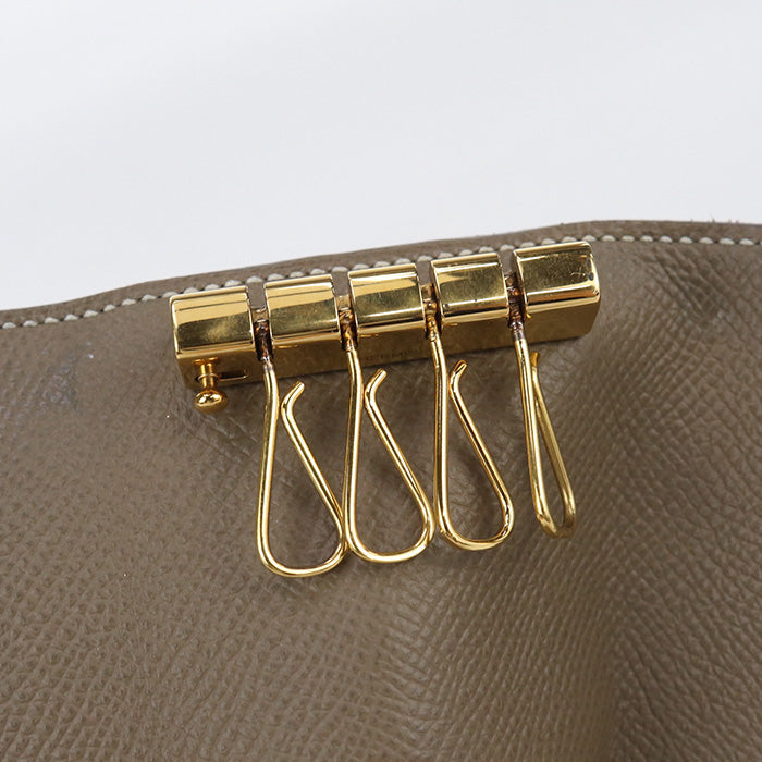 HERMES Key Cases Bearn 4 consecutive key holder Quad key holder Epsom Brown unisex