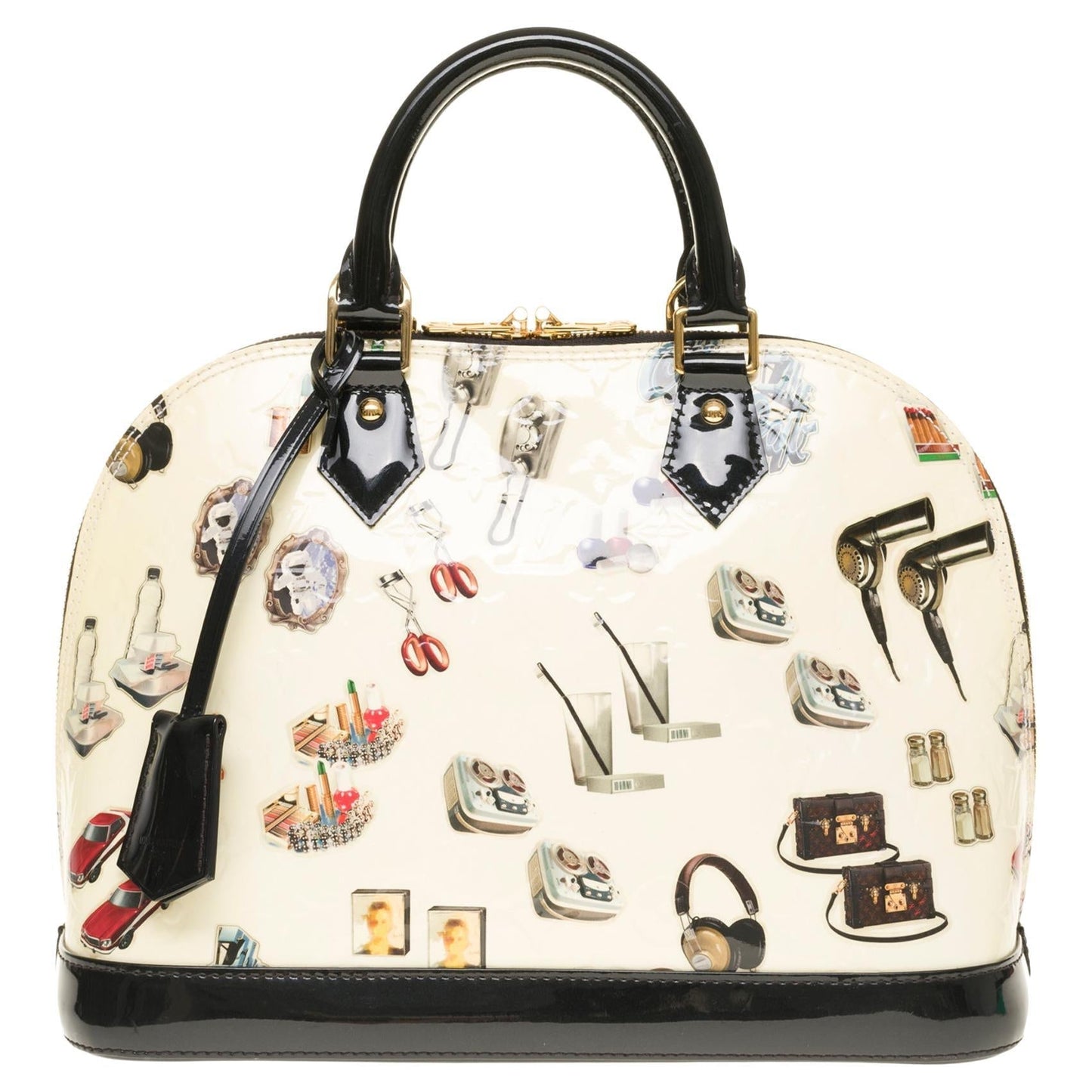 LOUIS VUITTON COLLECTOR Alma "Sticker Animation" handbag by Nicolas Ghesquiere