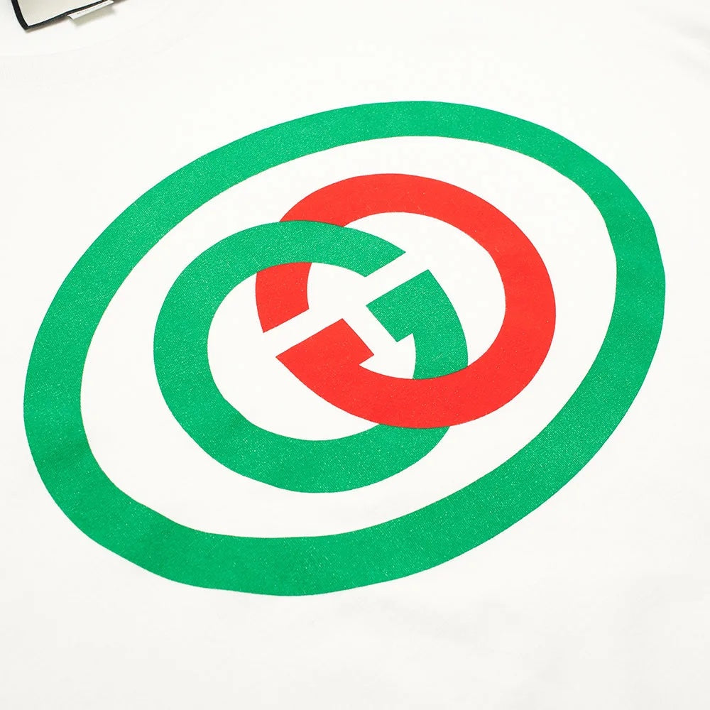 Gucci Oversized Jersey Cotton White T-Shirt With Logo