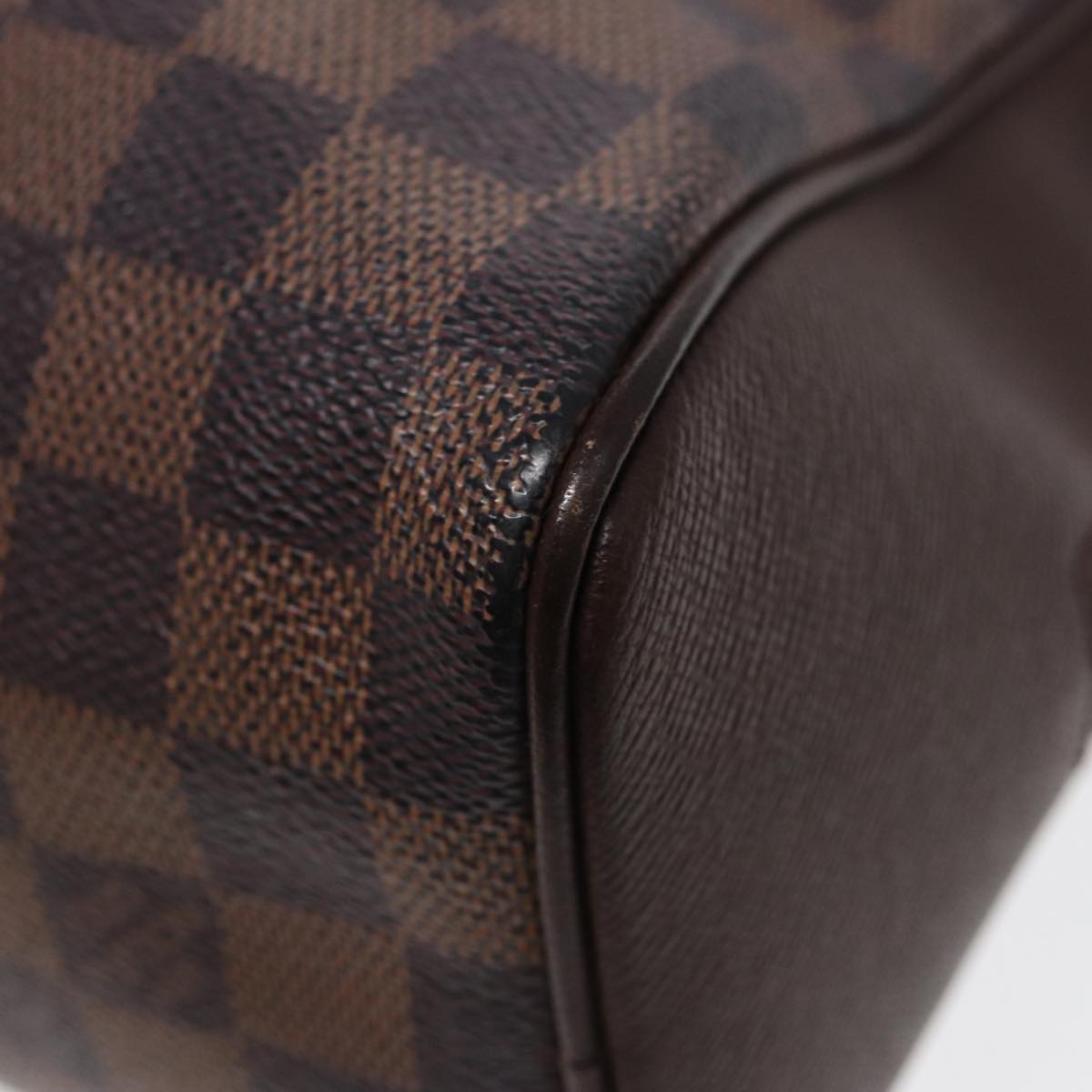 LOUIS VUITTON Damier Ebene Brera Hand Bag N51150 LV Auth yk14329