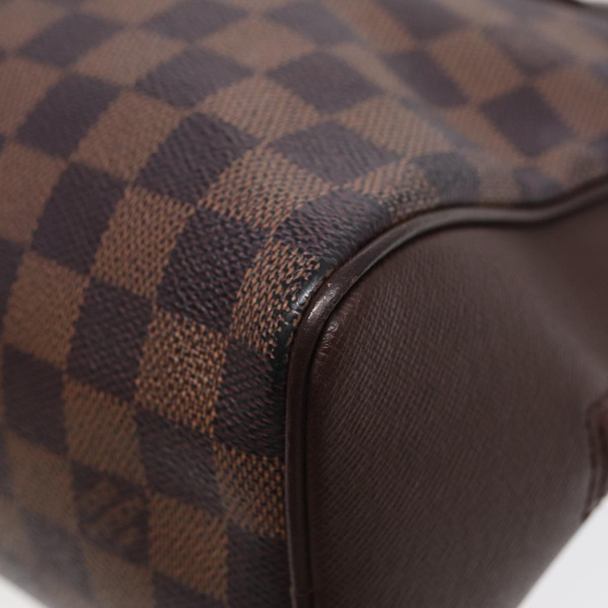LOUIS VUITTON Damier Ebene Brera Hand Bag N51150 LV Auth yk14329