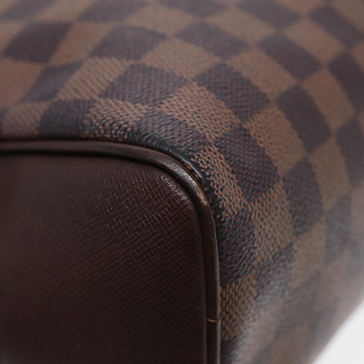 LOUIS VUITTON Damier Ebene Brera Hand Bag N51150 LV Auth yk14329