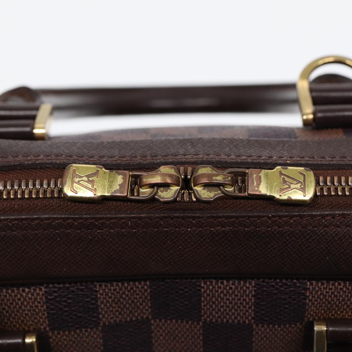 LOUIS VUITTON Damier Ebene Brera Hand Bag N51150 LV Auth yk14329