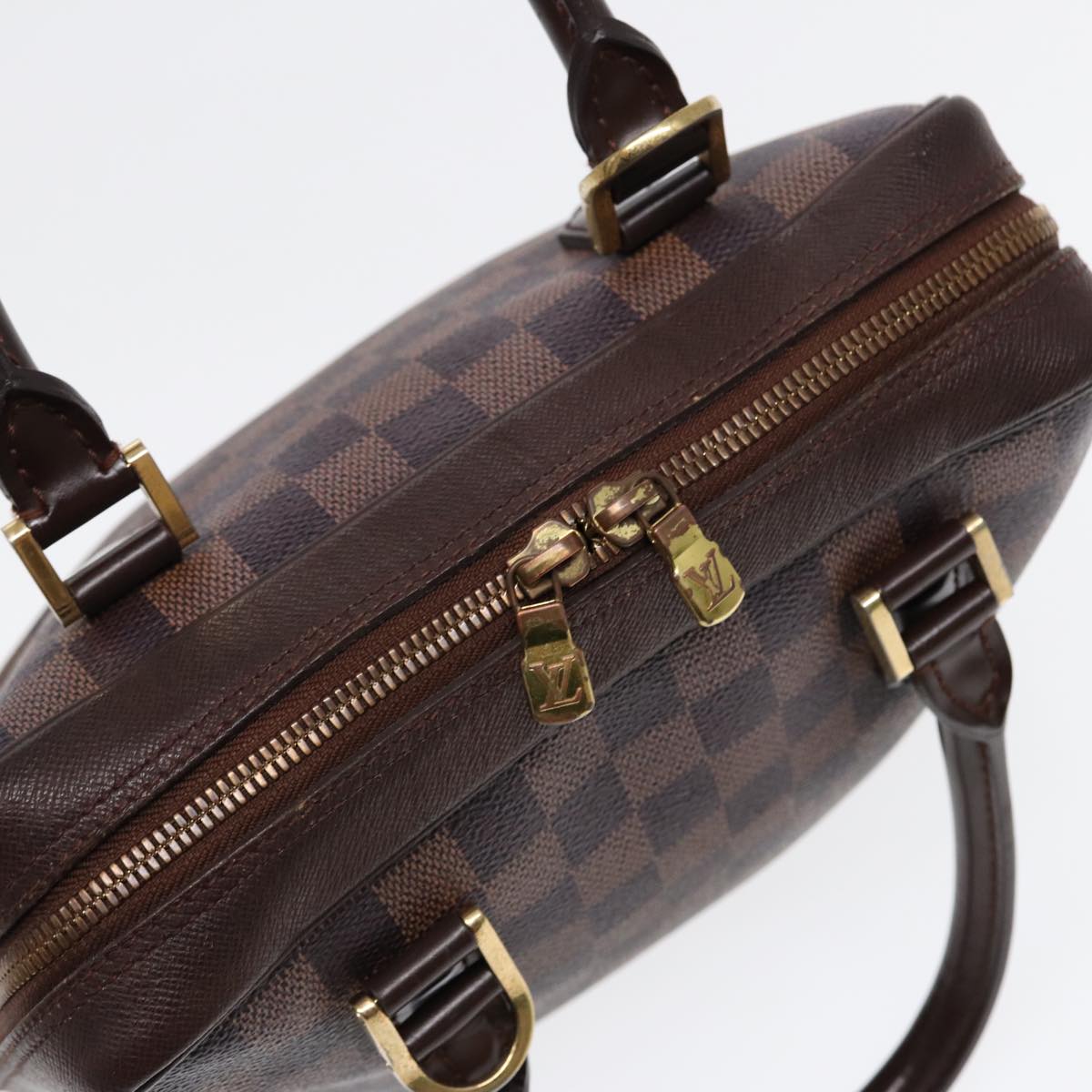LOUIS VUITTON Damier Ebene Brera Hand Bag N51150 LV Auth yk14329