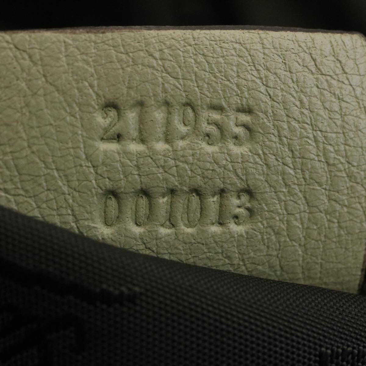 GUCCI GG Canvas Tote Bag Fringe Beige Green  yk3822
