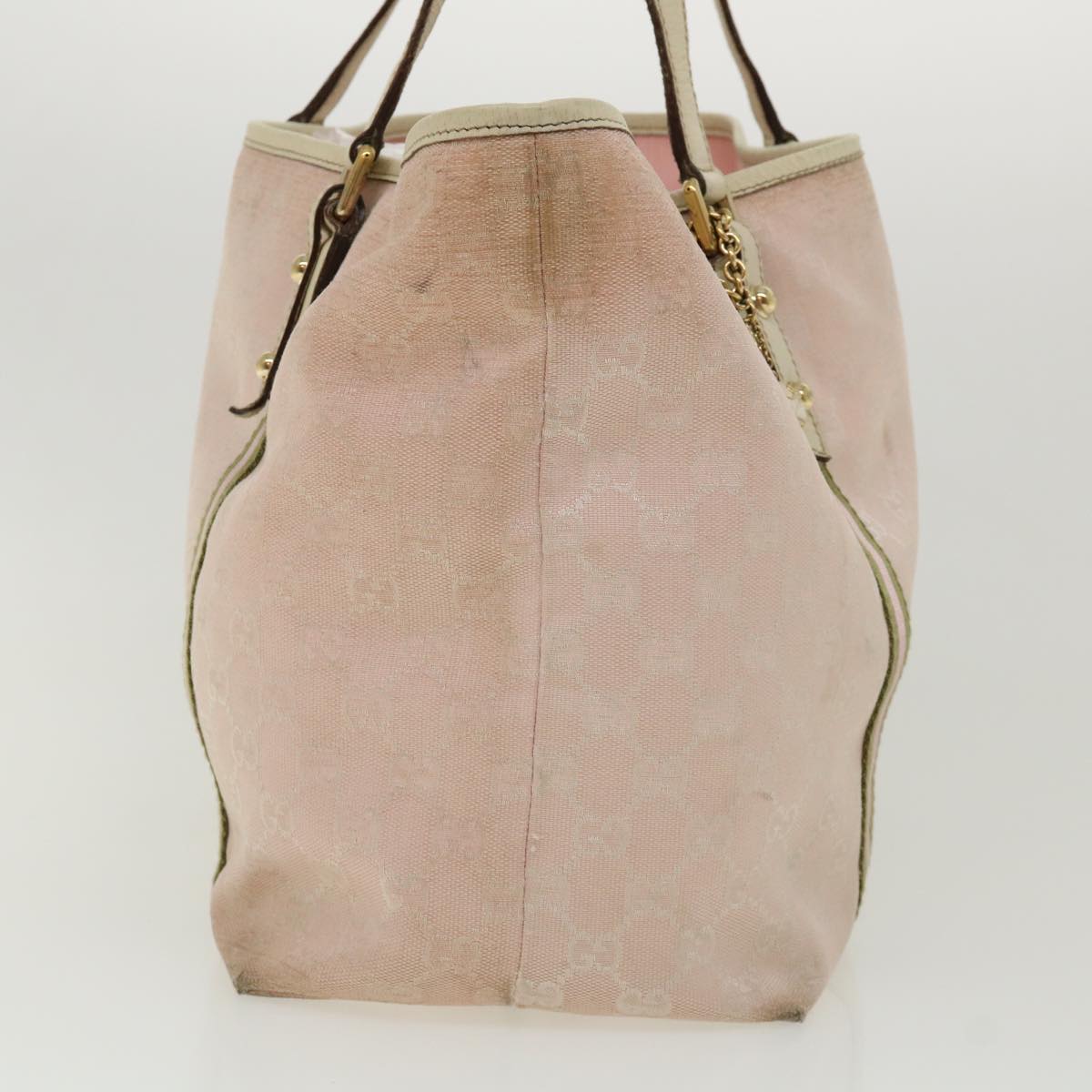 Gucci GG Canvas Sherry Line Shoulder Bag 2Set Pink Beige  yk5006