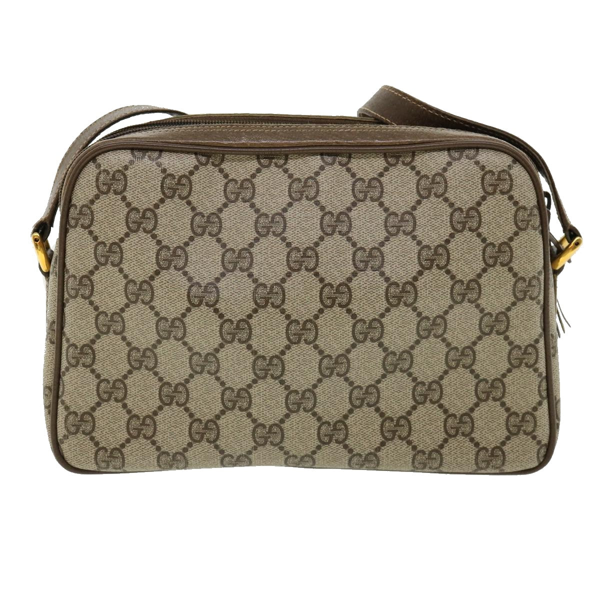 GUCCI GG Canvas Web Sherry Line Shoulder Bag Beige Red Green  yk5378