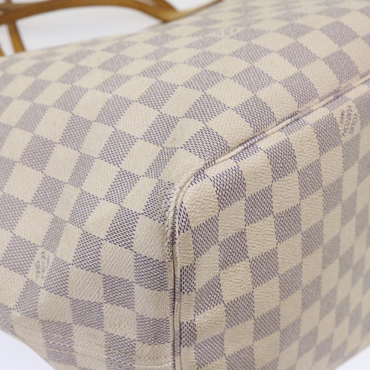 LOUIS VUITTON Damier Azur Neverfull GM Tote Bag N41360 LV Auth yk7322