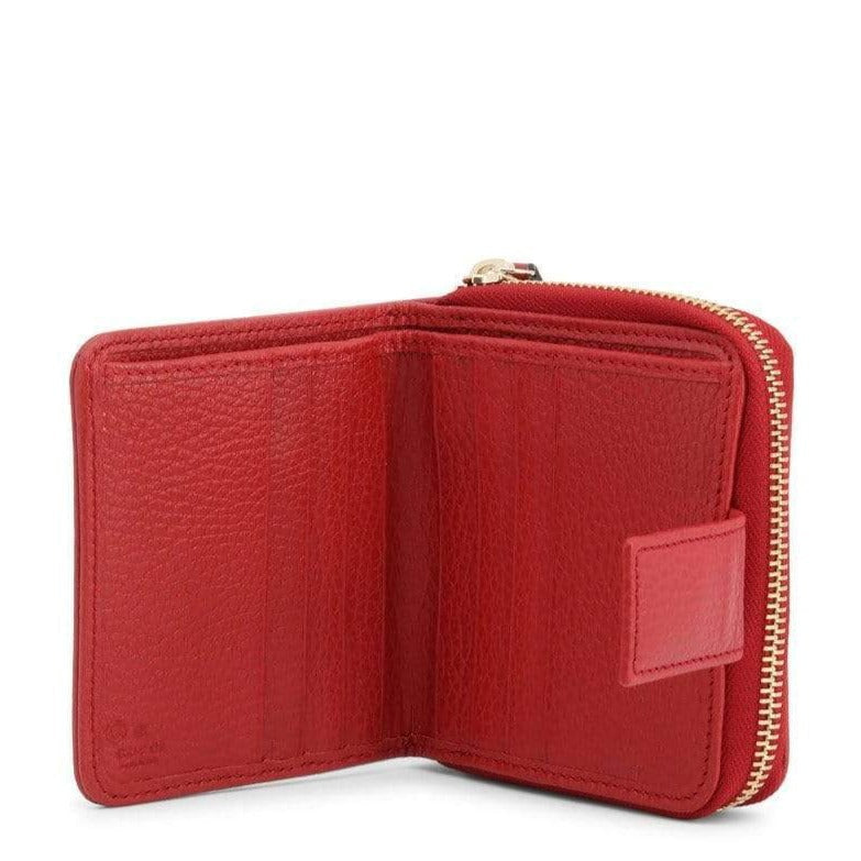 Gucci Original GG Canvas French Wallet in Beige and Red
